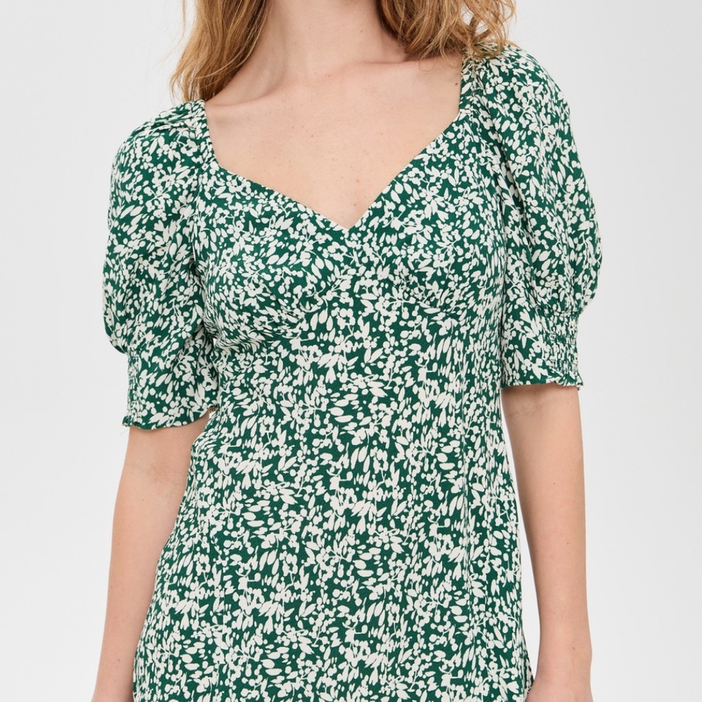 Madewell crepe vneck dress